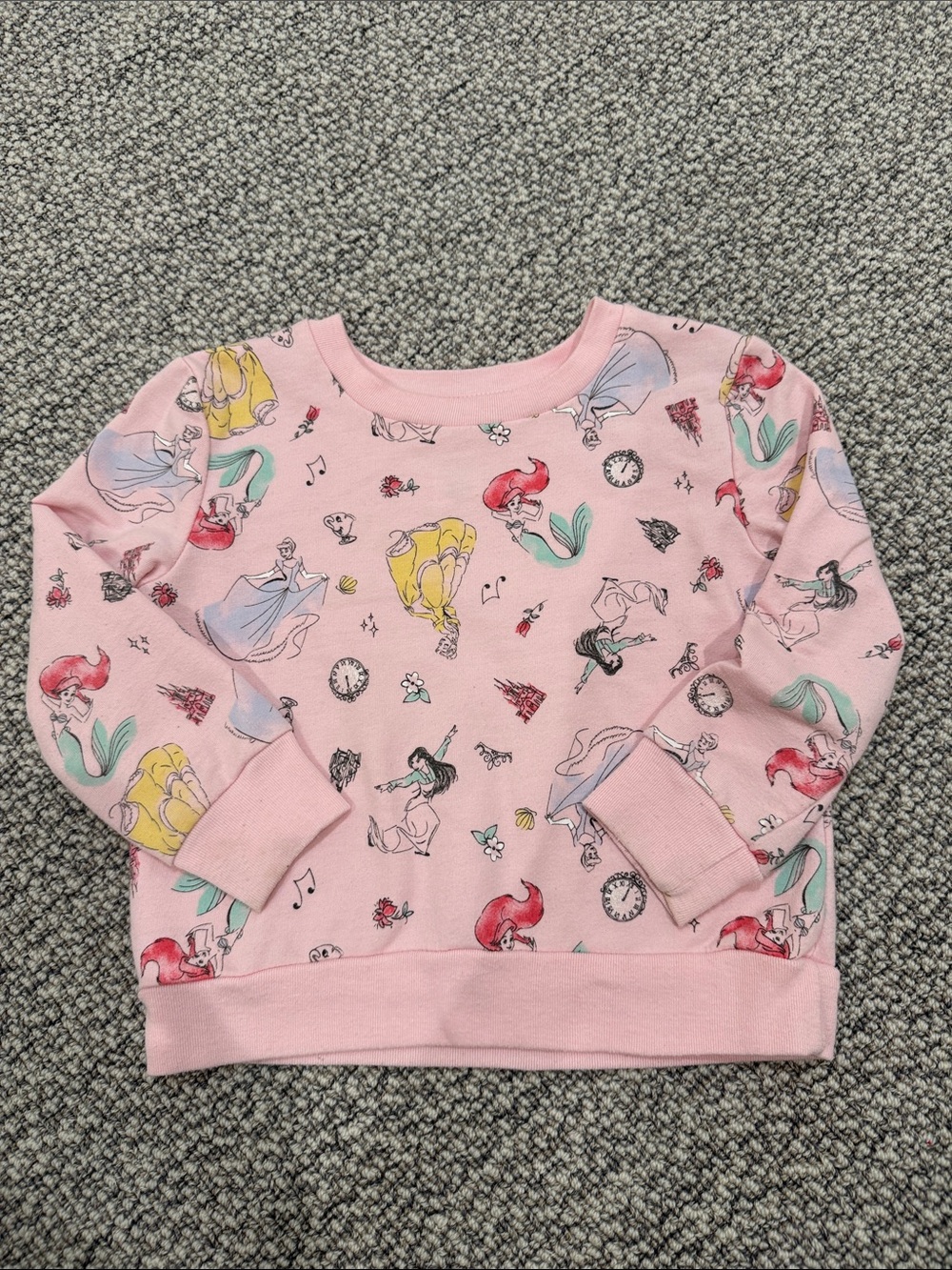 Disney Pink Princess & Mermaid Pullover Sweatshirt